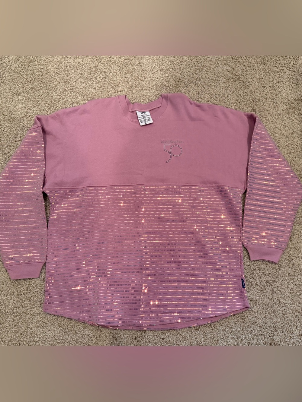 Disney Spirit Jersey Sequin Panel Sweatshirt - 50th Anniversary